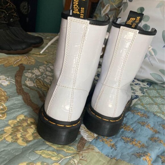 Dr Martens 1460 Womens Leather White snake skin - Picture 4 of 6